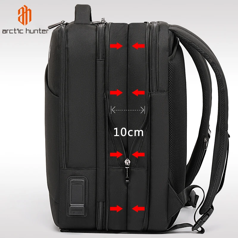 Kopen 32L Mens Uitbreidbaar Rugzak 15.6 inch USB Opladen Mannelijke multi layer Hoge Capaciteit Reizen Rugzakken Zakelijke Mochila voor Mannen