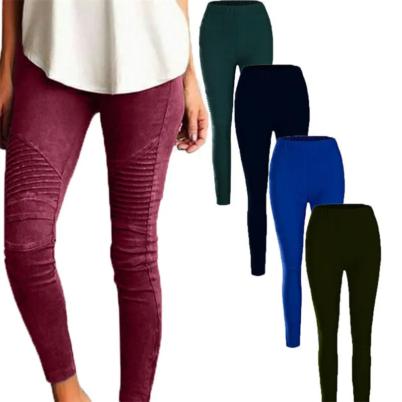 VISNXGI Spring Winter Faux Suede Leggings Fold High Waist Retro Elastic Stretchy Slim Women Pencil Pants Plus Size Sports Pants