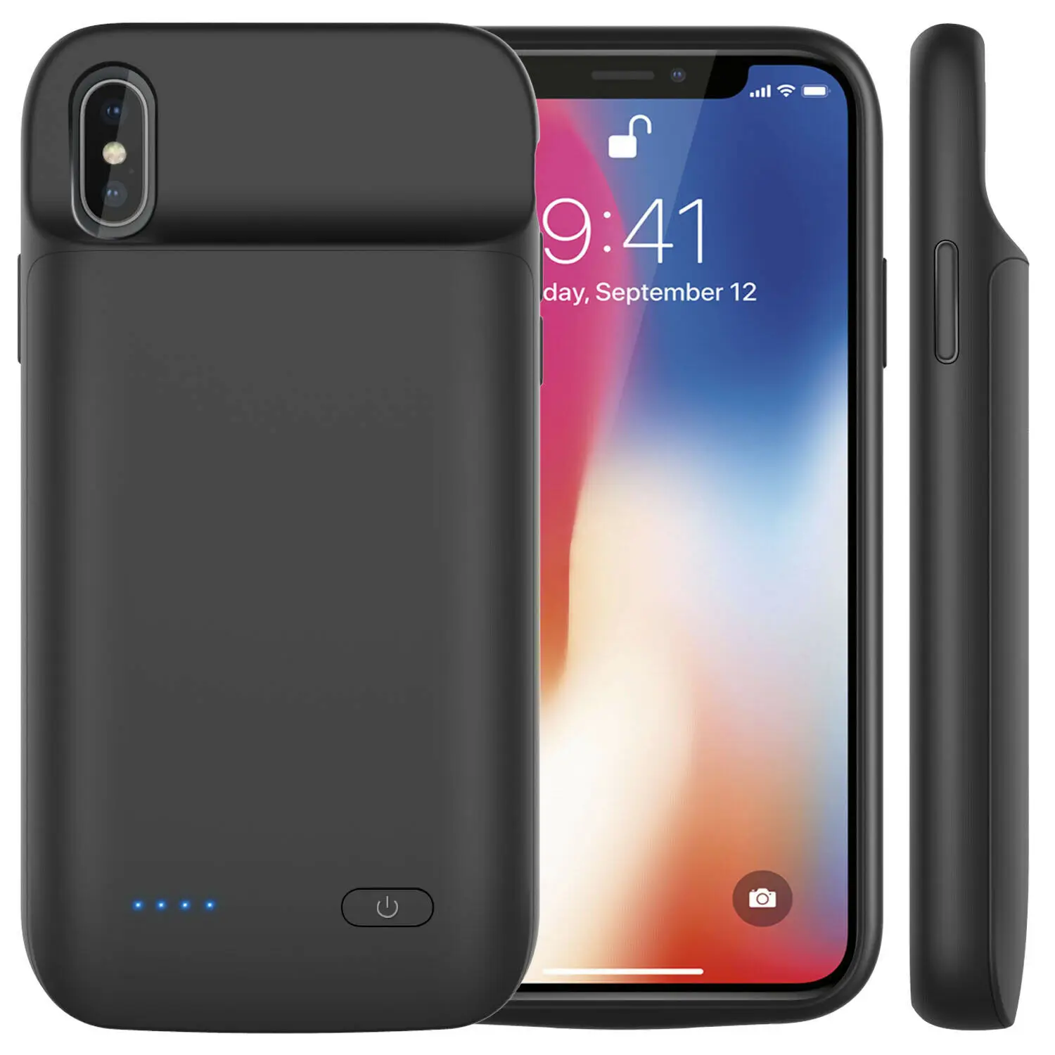 Для iPhone X/XR/XS Max, Расширенный чехол для зарядного устройства, зарядное устройство, зарядное устройство, магнитные наушники, поддержка быстрой зарядки - Цвет: For iPhone X XS