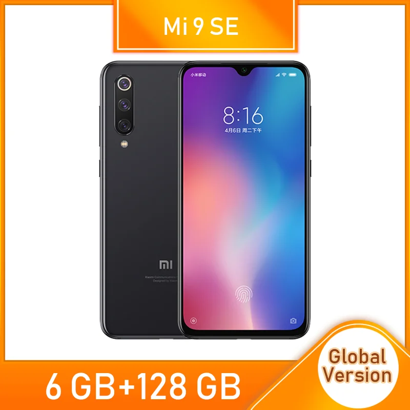 Глобальная версия Xiaomi Mi 9 SE 6 ГБ ОЗУ 128 Гб ПЗУ Snapdagon 712 Octa 5,9" 3070 мАч 48MP AMOLED экран Тройная камера