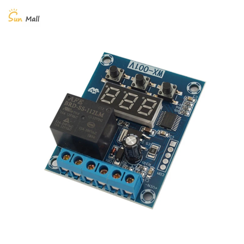 0100v Voltage Detection Relay, Dc 12v Power Supply, 12a Charge And Discharge Voltage Monitoring