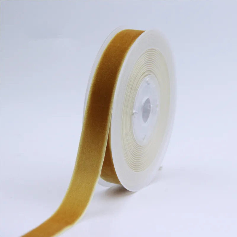 Gold French Velvet Ribbon 16mm, The Ribbon Jar