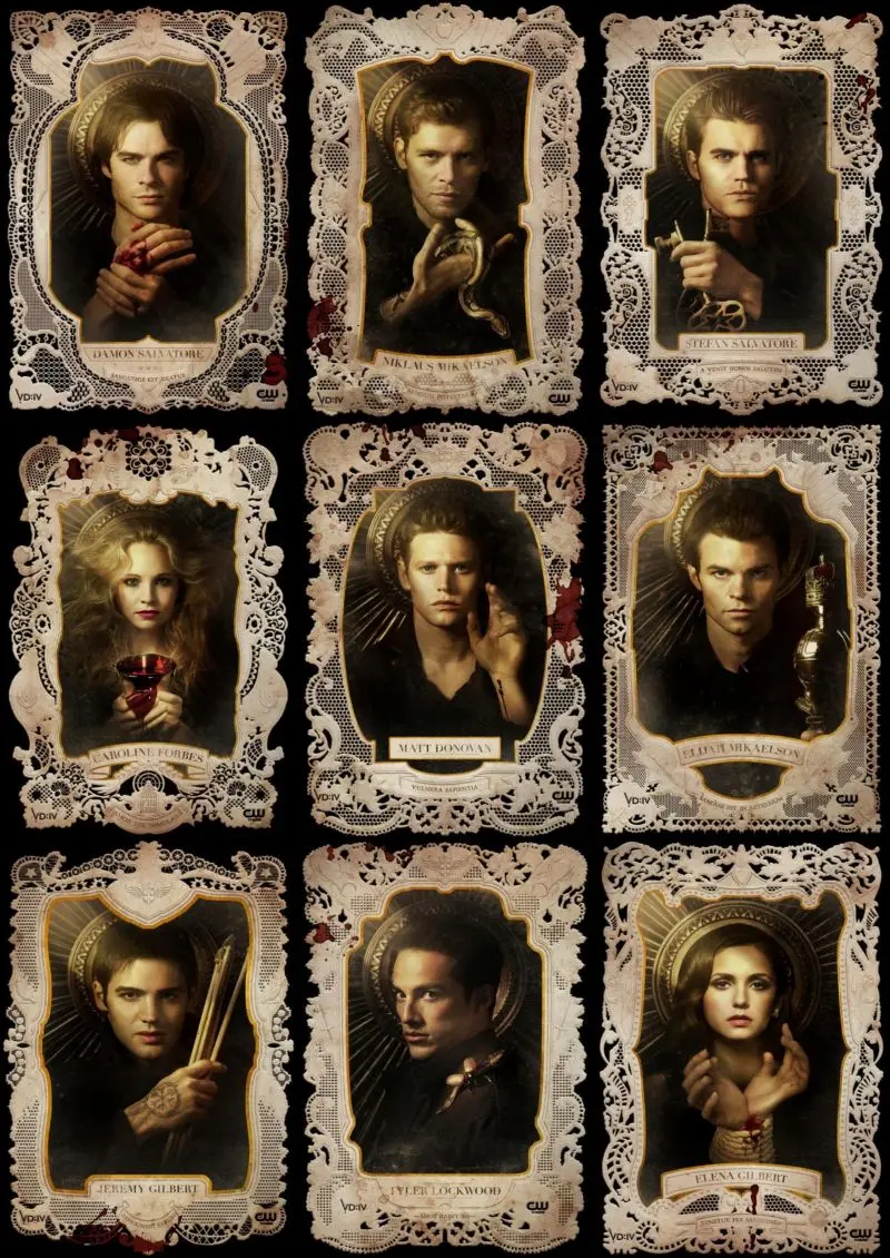 Tv Show The Vampire Diaries Canvas Painting Poster E Stampe Wall Art Pictures For Living Room Home Decor Cuadros No Frame