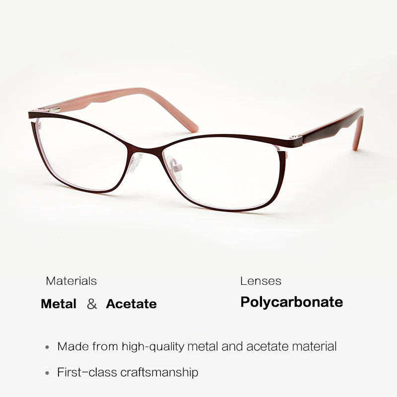 Cena Metalowe okulary ramka kobiety marka projektant kobieta Vintage kocie oko okulary korekcyjne różowe pełne krótkowzroczność oprawki do okularów korekcyjnych oko