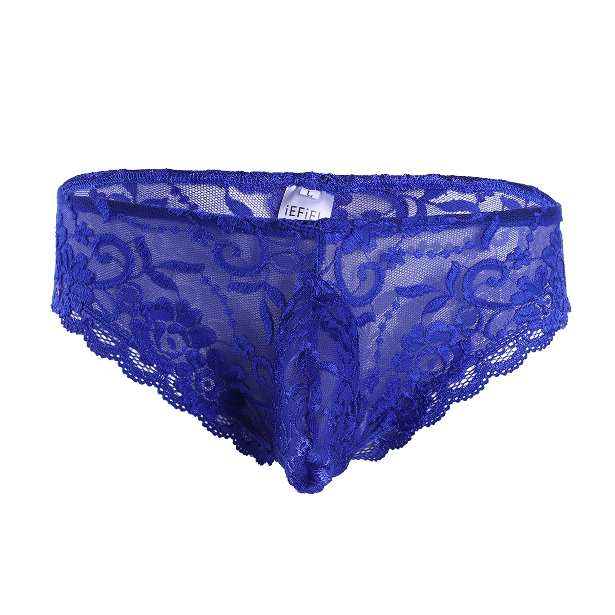 Men's Floral Lace Sheer See-Through Lingerie