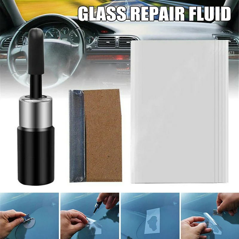 

Windshield Windscreen Repair Kit Tool Glass Corrector Crack Repairing for Car DC156