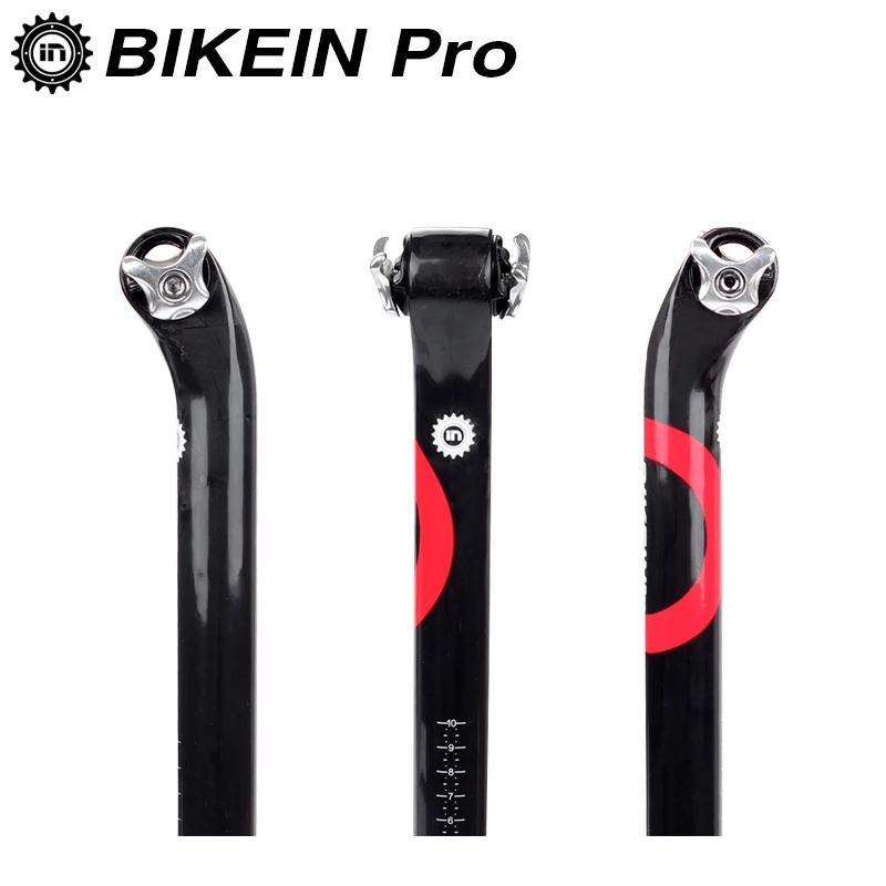

BIKEIN Pro Matte/Glossy Black UD Carbon Fiber Cycling MTB Road Bike Mountain Bicycle Seat Post Tube 5/20 Degrees Ultralight 185g