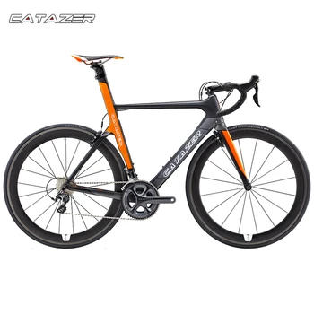 

CATAZER 700C Road Bike Super Light T800 Carbon Frame Racing Road Bicycle Carbon Wheelset 22 Speed Professional Road Bike