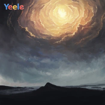 

Yeele Landscape Photocall Black Cloud Sun Seaside Photography Backdrops Personalized Photographic Backgrounds For Photo Studio