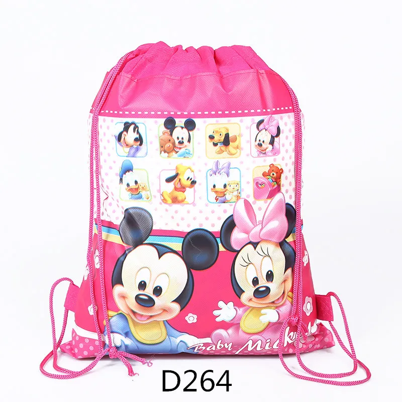 Disney Cartoon Figures Minnie Mickey Children's Birthday Party Set Disposable Party Tableware Candy Box Tablecloth Gift Bag 2A08