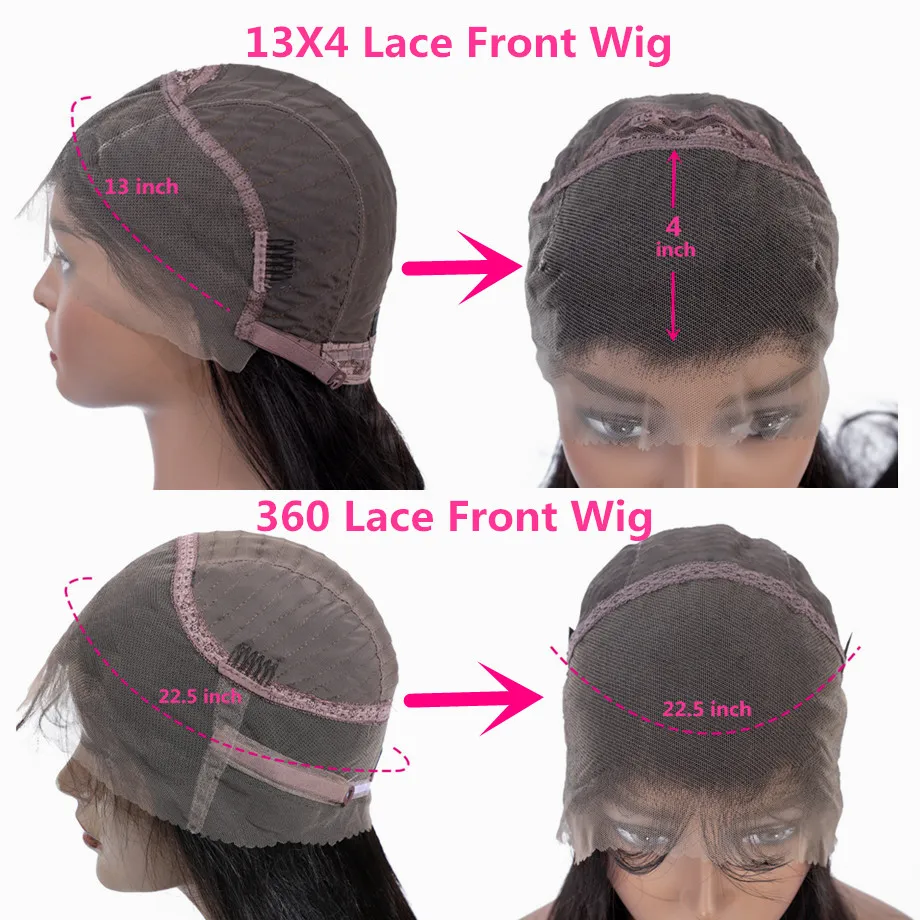Парики из натуральных волос на фронтальной основе 13х4 150%|bundles with closure|bundles closure