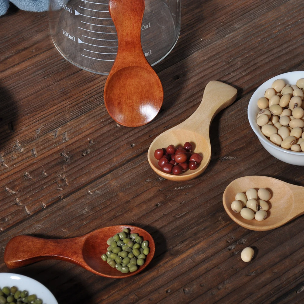 Ложка для соли и сахара кухонные приспособления Маленькая деревянная ложка