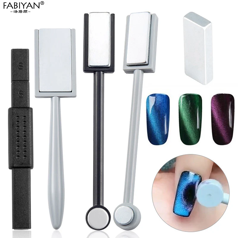 Cat Eye Strong Effect Magnet Slice Magnetic Stick UV Gel Polish Gradient Rod Manicure Nail Art 3D Tips Tools Double Head 2 Way | Красота и