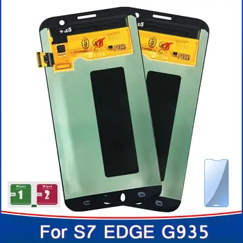 

2PCS LCD For Samsung Galaxy S7 Edge G935F G935A G935FD G935P LCD Touch Screen Sensor Panel Super Amoled And New Assembly