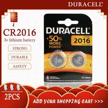 2 sztuk oryginalny dla DURACELL CR2016 bateria telefonu guzik 3V baterie litowe do zegarka zabawka komputer kalkulator sterowania DLCR 2016