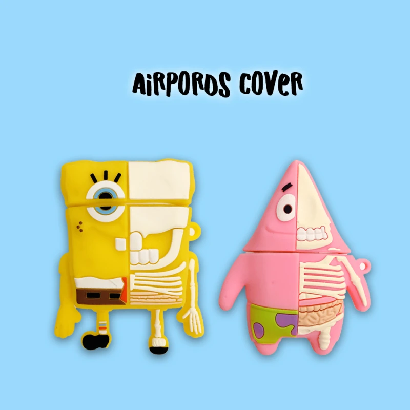 Q UNCLE Cartoon Starfish беспроводной Bluetooth чехол для наушников для Apple AirPods 2 Силиконовые чехлы защитные коробки
