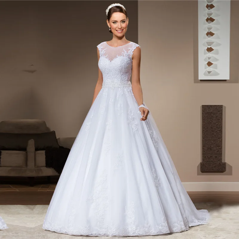 Vestidos Novias Boda A Line кружевное свадебное платье с отделкой бисером Талия свадебные платья без спинки Bestidos De Novia свадебное платье без рукавов платья