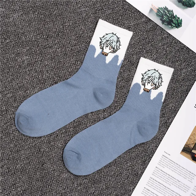 My Hero Academia Crew Man Socks Anime Men Sock Casual Cotton Sox Standard Japanese Autumn Winter Classic Adult Calcetines Hombre 1