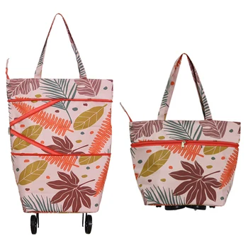 

New Pull Cart Shopping Food Organizer Trolley Bag On Wheels Bags Folding Portable Shopping Bags Buy Vegetables Bag Tug Package