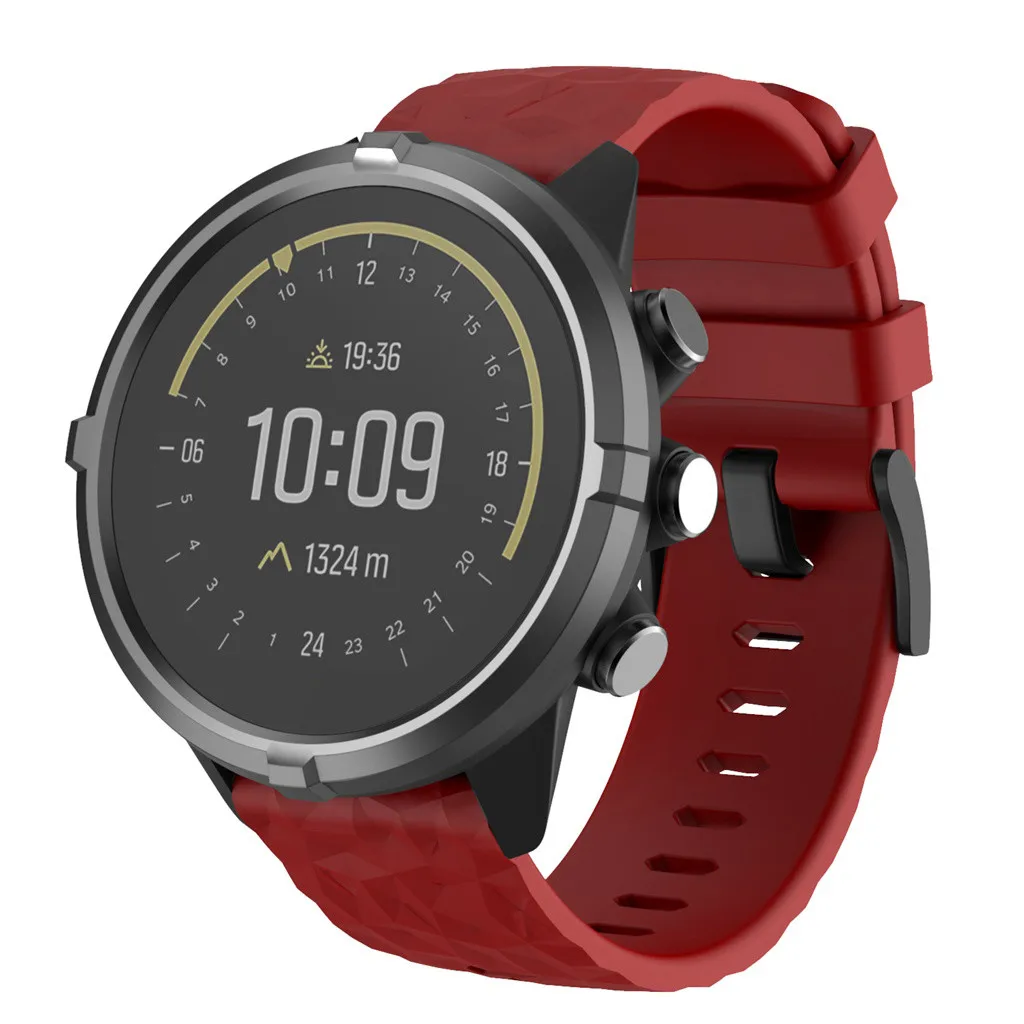 Спортивный силиконовый браслет наручные часы ремешок для Suunto 9/9 Baro медные часы# BO