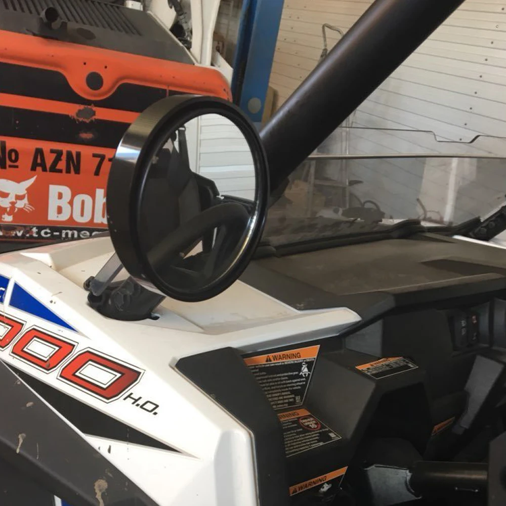 

Motorcycle Round Clamp Bar End Rearview Side Mirrors For Racer Modified Handle Black Mirror Reflector Refit Motorbike UTV