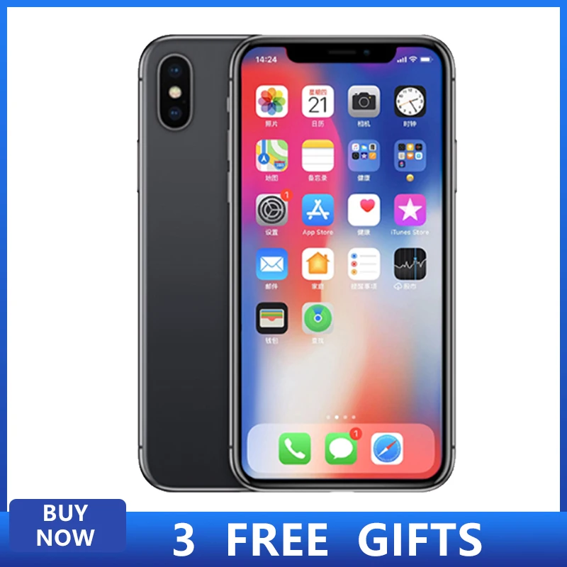 Оригинальный Смартфон Apple iPhone X б/у разблокированный оригинал Entsperrt 4G LTE handy 5 8