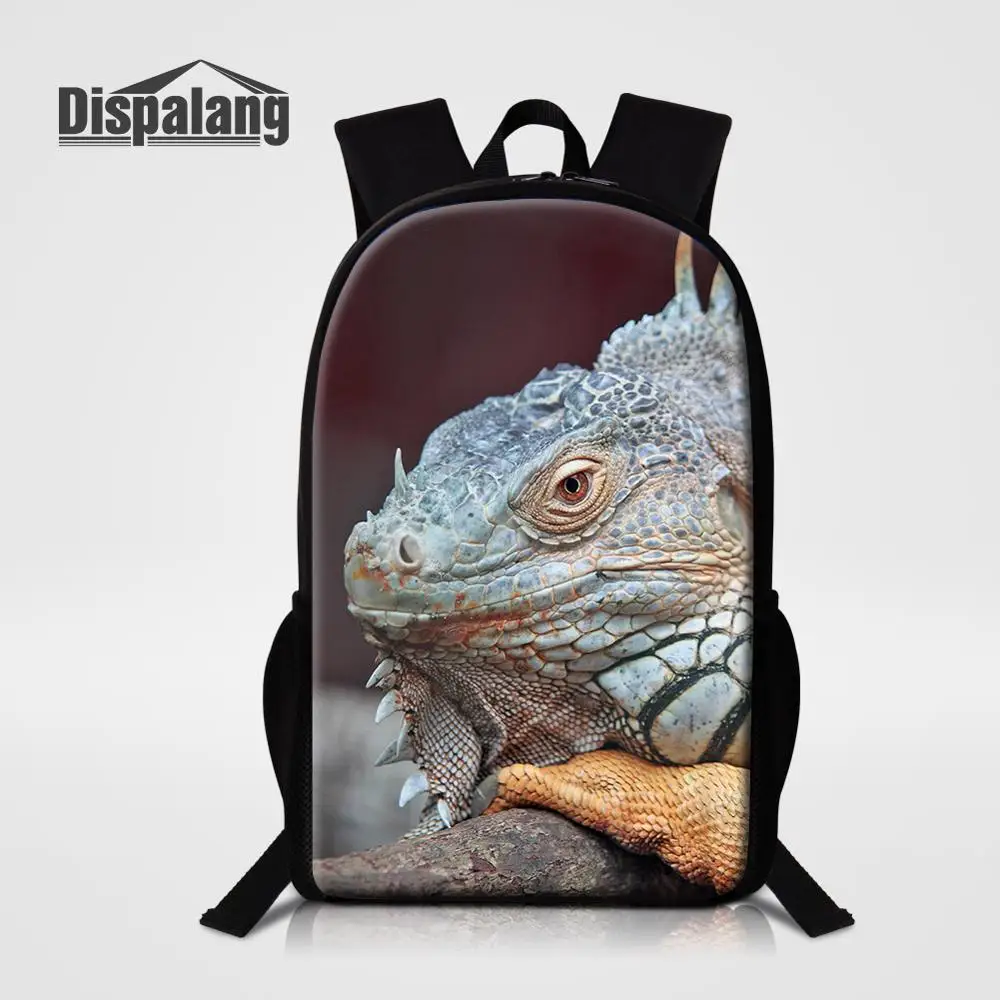 16 дюймовый школьный рюкзак для мальчиков, ящерица, животные, Mochila Escolar, школьные сумки для детей, на заказ, рюкзак для книг, Детский Повседневный рюкзак на плечо - Цвет: Backpack4