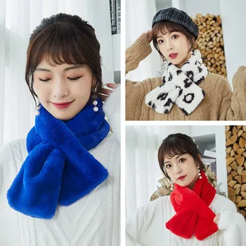 

Fashion New Spring Winter Women Scarf Imitation Rabbit Fur Collar Autumn And Winter Wild Plush Scarf