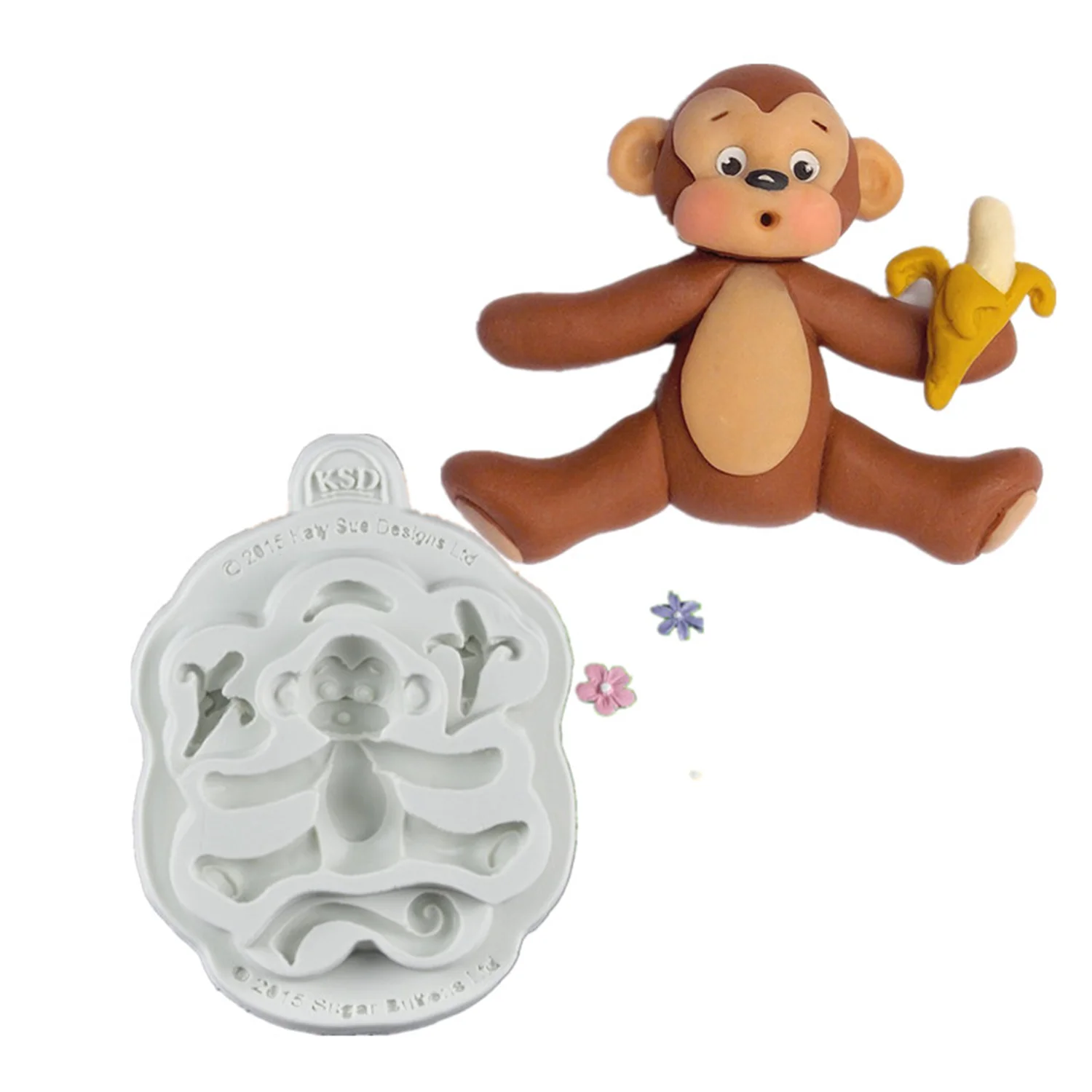 

Luyou 3D Monkey Silicone Mold Fondant Cake Molds Wedding Cake Decorating Tools Pastry Kitchen Baking Accessories FM1155