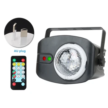 

180 Degree Rotating With Remote Controller Party Led DJ Disco Sound Activated Home Water Ripples Projection Lamp Stage Light RGB