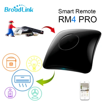 

Newest BroadLink RM4 Pro Smart Universal Remote For IR and RF 433/315 appliances Alexa Google Home Voice Control HTS2 Sensor