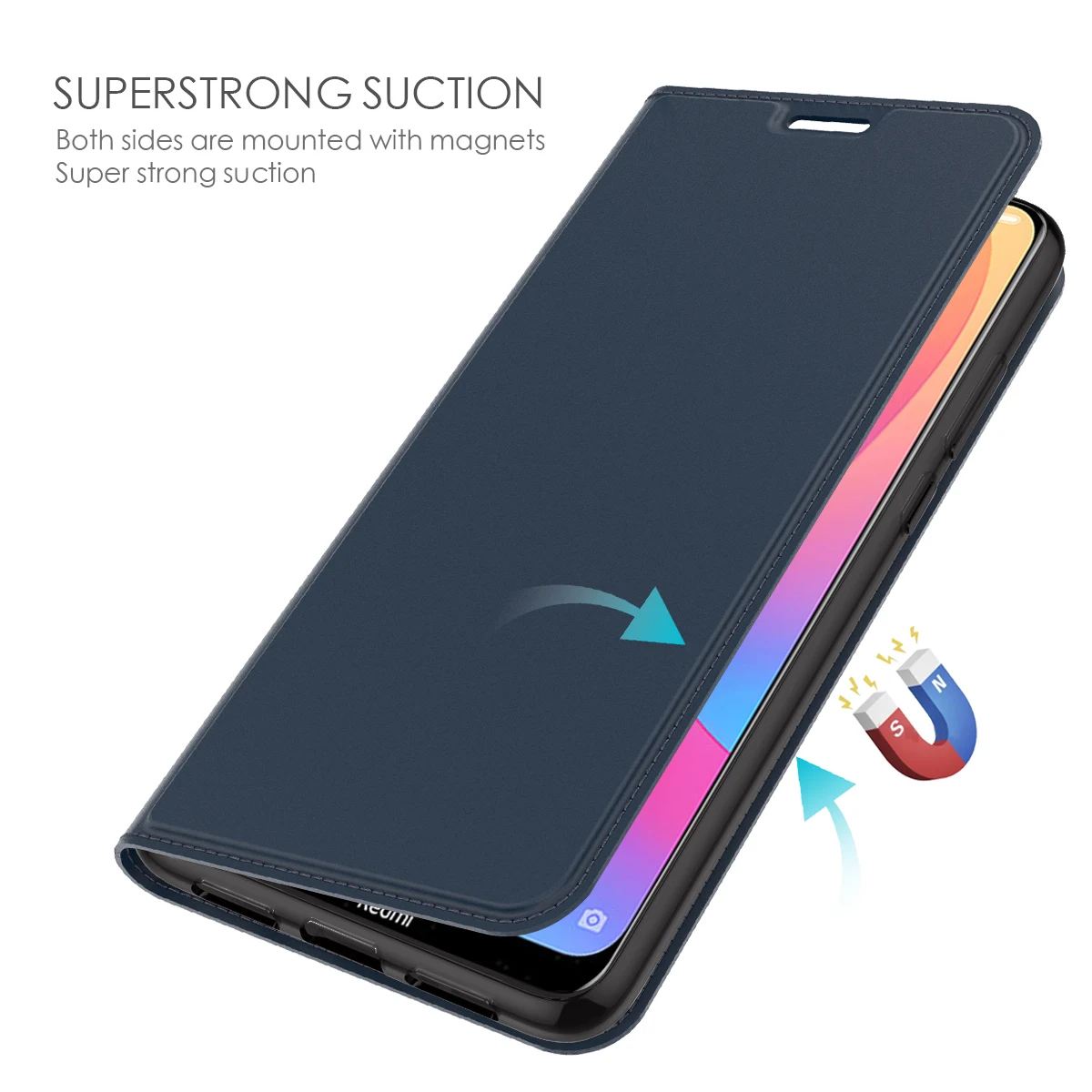 Чехол для Xiaomi Redmi 8A, Роскошный чехол из искусственной кожи с магнитной застежкой и подставкой для Xiaomi Redmi Note 8 8 Pro, чехол со слотом для карт