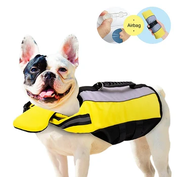 

Pet Dog Swimming Life Jacket Pet Swimsuit With D Ring Reflective Dog Swiming Clothes Life Vest Outdoor Swim Float Costume