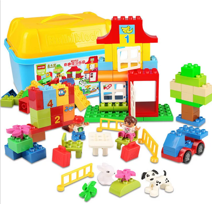 

Hui mei Large Particles Assembled Inserted Building Blocks Barrel Series Large Scene Toy 135/139