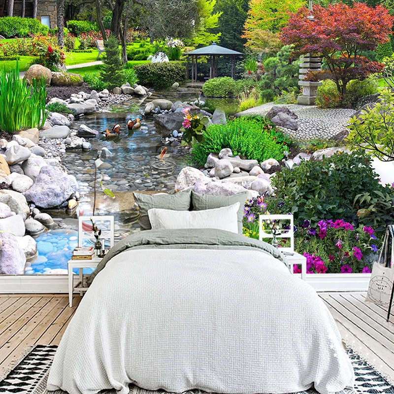 Custom-Photo-Wall-Paper-3D-Park-Green-Plant-Creek-Nature-Landscape-Wall-Painting-Living-Room-Bedroom (2)