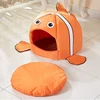 Cats Sleeping Bed  Pet Products Cave Hammock For Basket Nest Small Dogs Accessories Townhouses Lovely Fish Kitten Winter Tent 5