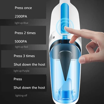 

Wireless Handheld Car Vacuum Cleaner Sterilization Dust Mite Controller Catcher Wet & Dry Dual-Use Vacuum Cleaner Auto Aspirador
