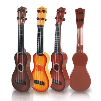 

None 4 Strings Kid's Plastic Musical Mini Ukulele Small Educational Hand Guitar Toys for Child