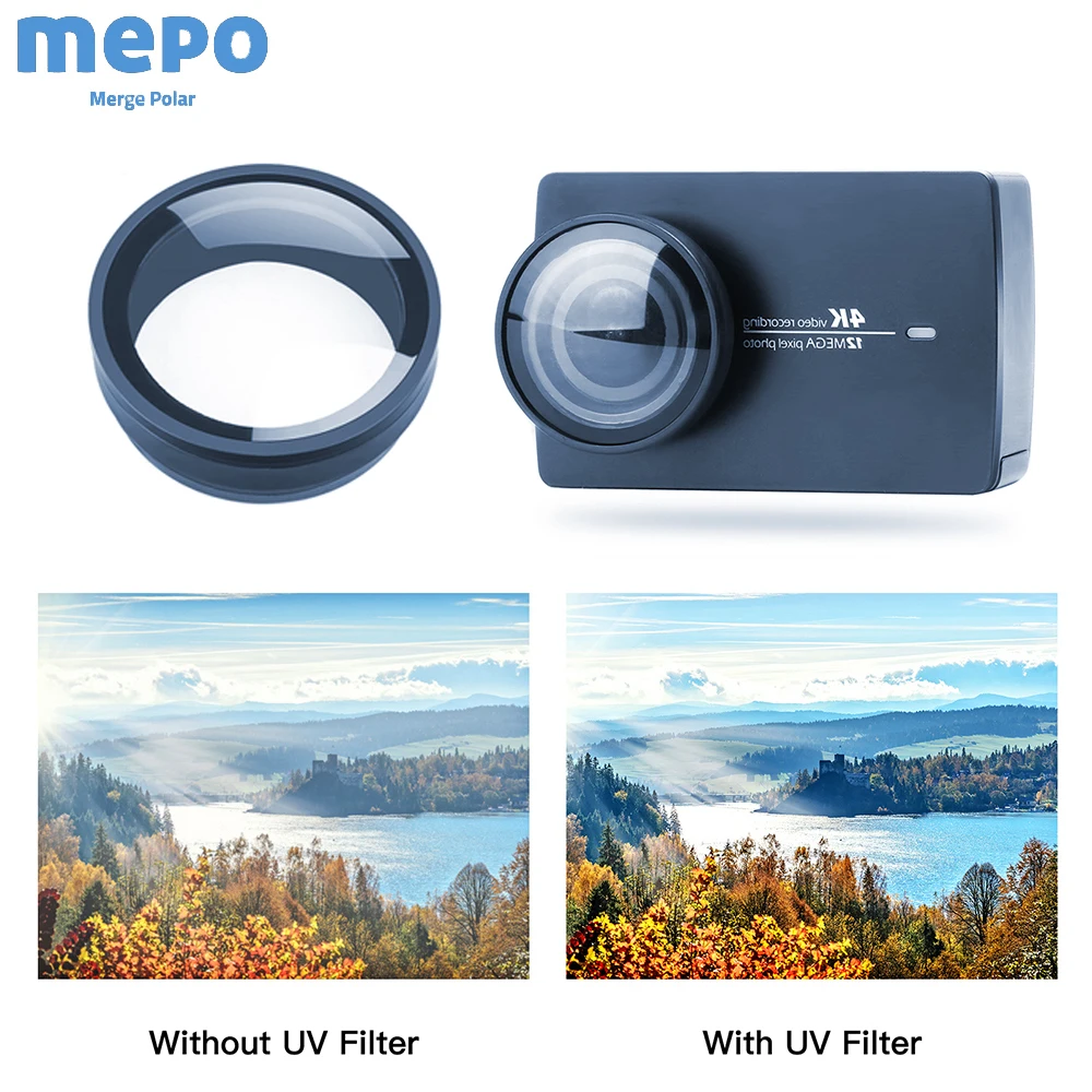 

Protective Frame Case Lens Protector Film Ultra Thin UV Lens Filter for Xiaomi Yi Lite 4K Xiaoyi 2 Cam Xiaomi yi 4k Accessories