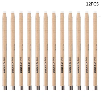 

12pcs/set Pull Line Roll Paper Pencil Soft Rubber Eraser for Kids Drawing Painting Stationery School Supplies