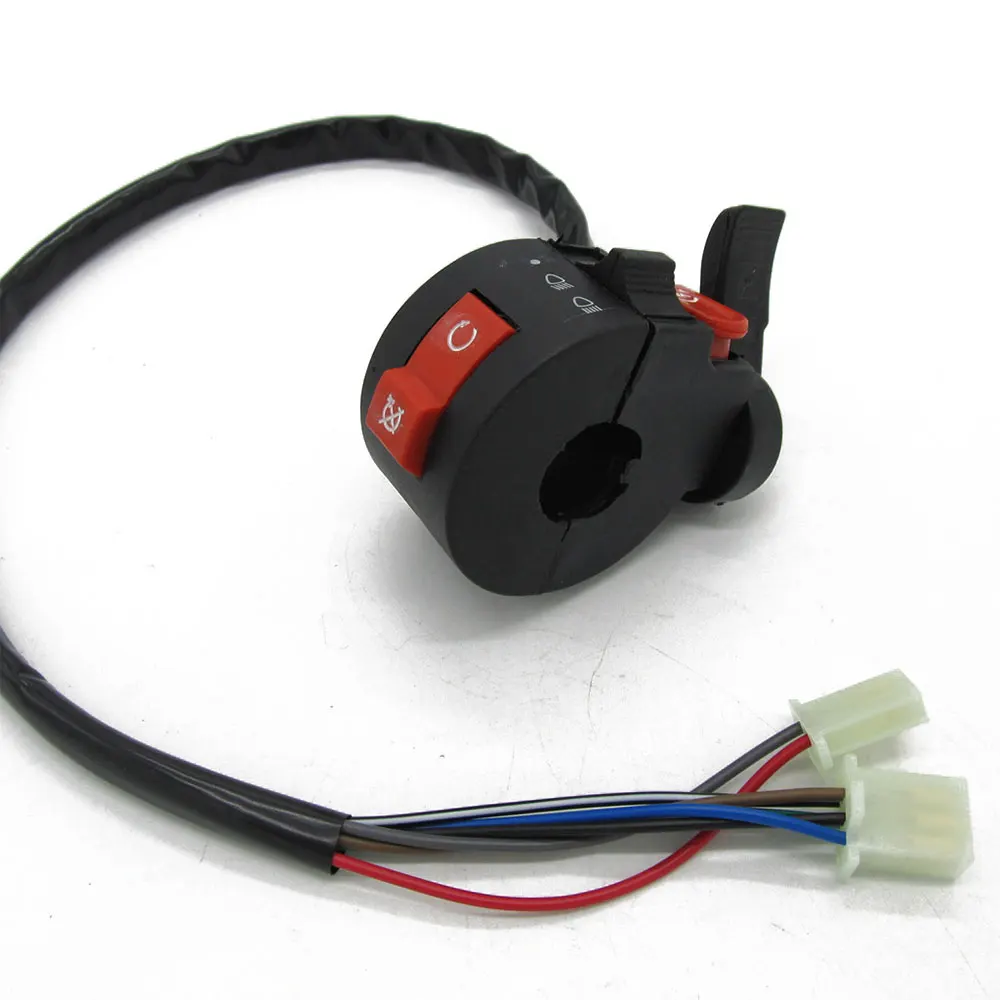 3 функциональный Левый переключатель в сборе с рычагом дросселя для 50 cc 70cc 90 110cc 125
