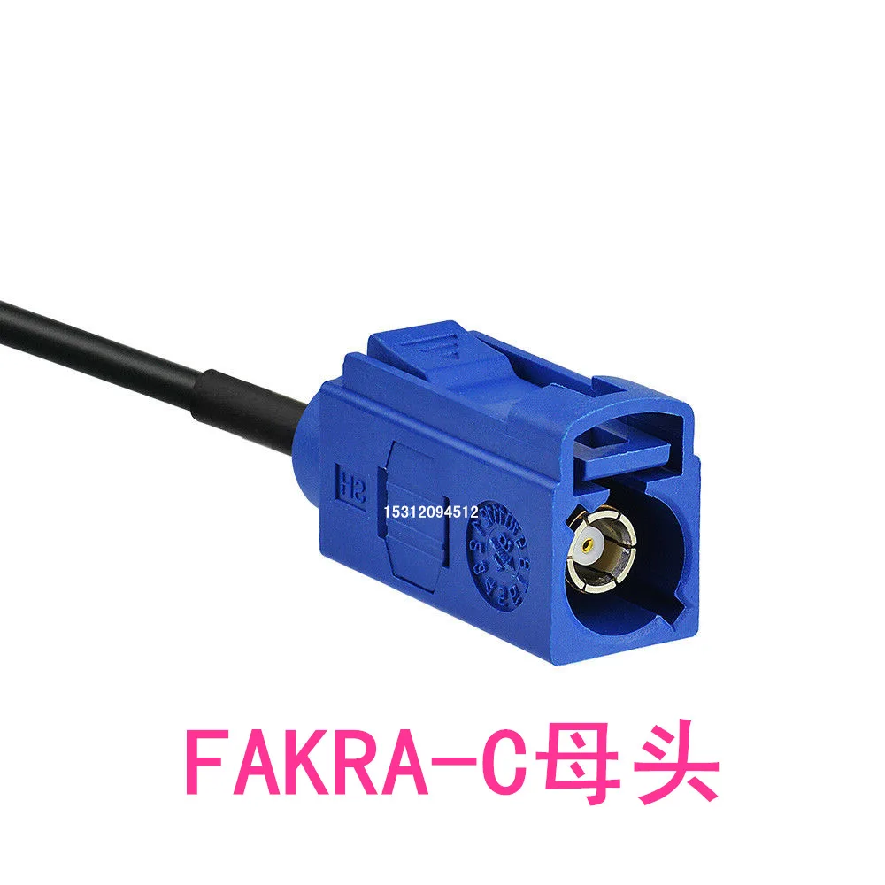 FAKRA-C Female Head to GT5 Connector Antenna Adapter Cable FAKRA Extension Cable GT5 Square Head
