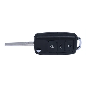 

3 foldable shell buttons for key remote control Volkswagen VW BEETLE BORA GOLF PASSAT SKODA flip FOB box