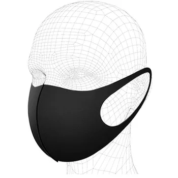 

20PCS Black Mouth Mask Anti Dust Mask Activated Carbon Windproof Mouth-muffle Bacteria Proof Face Masks