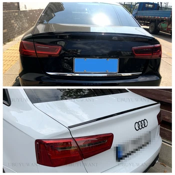 

For Audi A6 C7 2012 2013 2014 2015 2016 2017 2018 Rear Trunk Spoiler ABS Material Primer Color Car Tail Wing Decoration