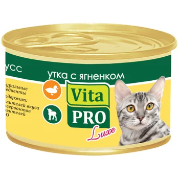 

VITA PRO VITA PRO LUXE for adult cats with duck mousse and lamb 85 gr