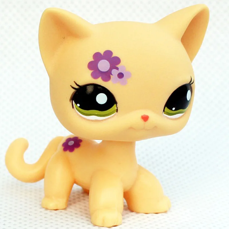 1962 Лпс стоячки кошки игрушки Lps кошка Редкие игрушки для питомцев мини подставки короткие волосы котенок старые Фигурки Коллекция оригинальные маленькие животные - Цвет: 1962