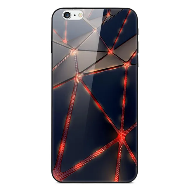 Чехол для телефона для iPhone 5 6s 6Plus 7 8Plus чехол стеклянная задняя крышка для Apple iPhone X XR XS Max чехол из закаленного стекла