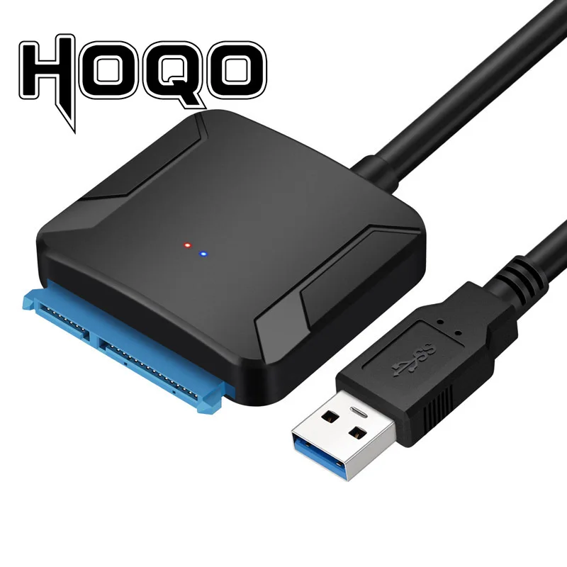 

Адаптер USB 3,0/SATA 7 + 15 22 Pin кабель питания данных для ПК, ноутбука 2,5 дюйма, 3,5 дюйма, драйвер жесткого диска, черный цвет
