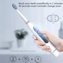 Электрическая зубная щетка отбеливающая 3 режима зубная щетка Электрическая зубная ультразвуковая зубная щетка сменная насадка 2 минуты таймер